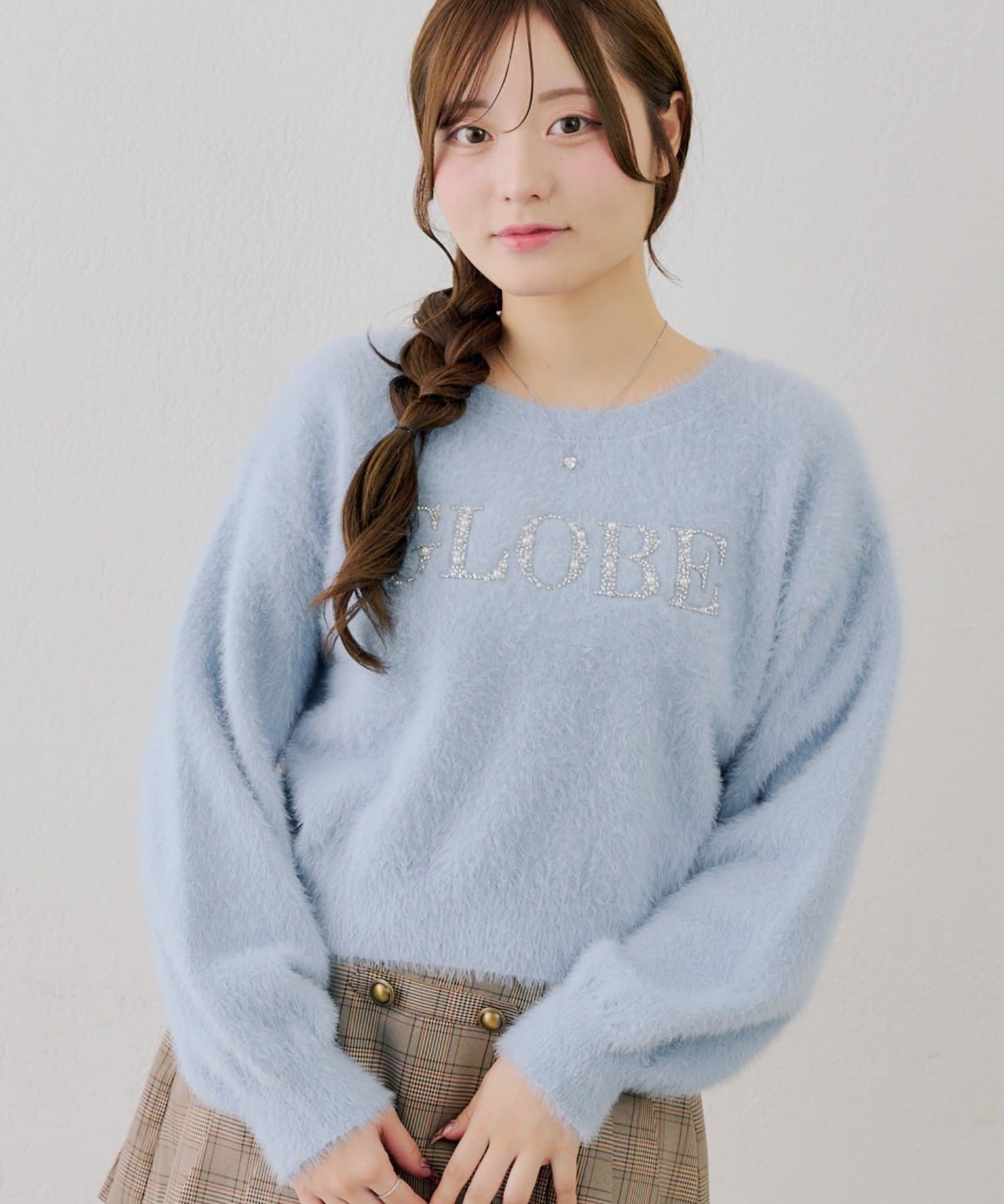 NICE CLAUP / OLIVE des OLIVE OUTLET(ナイスクラップ  / オリーブ デ オリーブ アウトレット) 【continuer】キラキラロゴフェザーニット