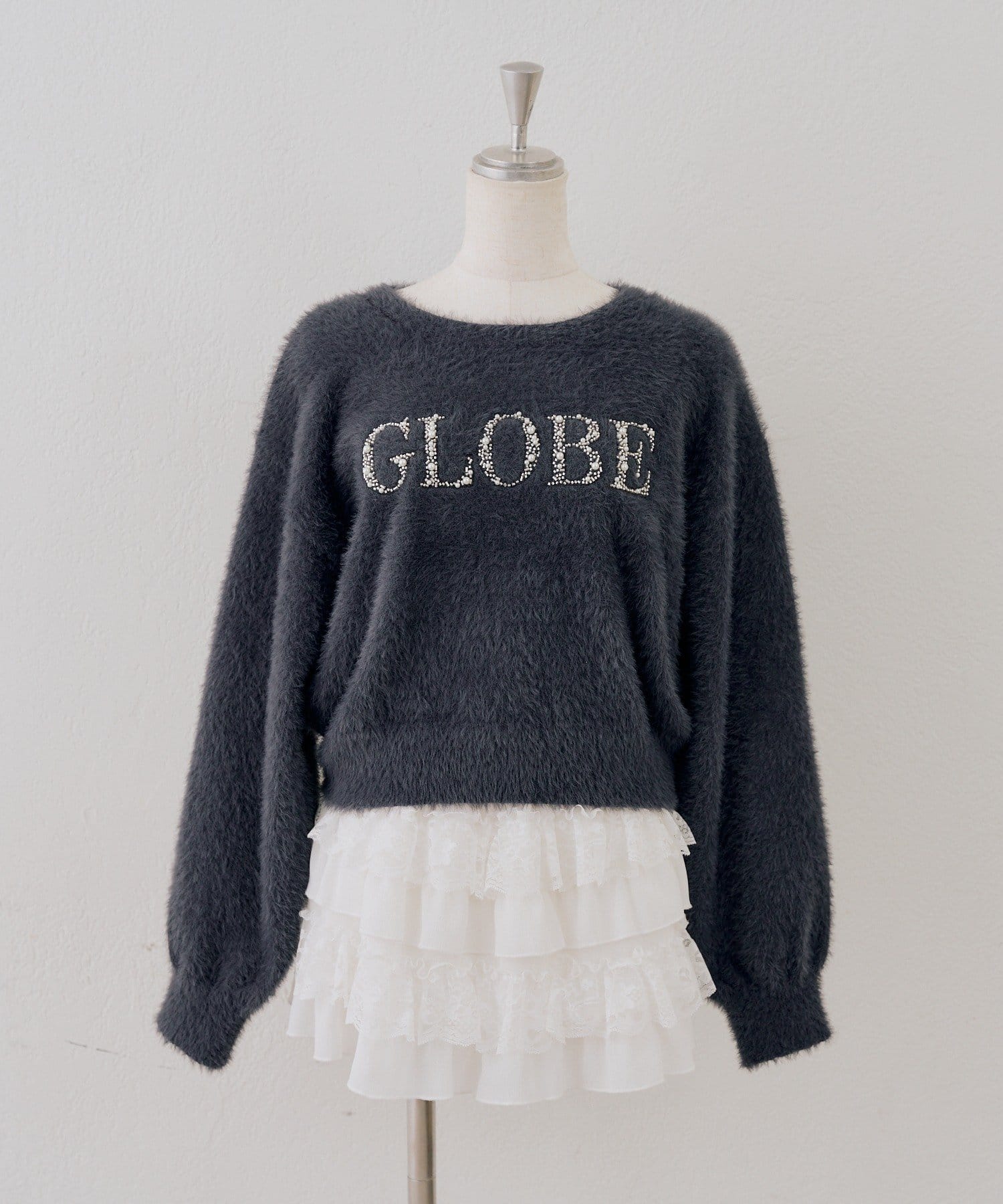 NICE CLAUP / OLIVE des OLIVE OUTLET(ナイスクラップ  / オリーブ デ オリーブ アウトレット) 【continuer】キラキラロゴフェザーニット