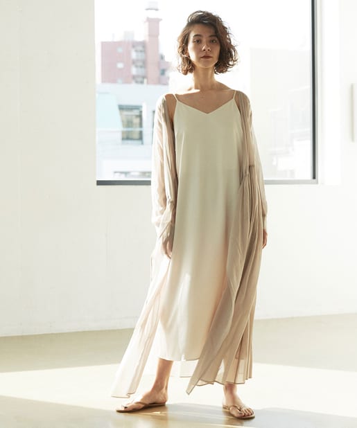 【GALLARDAGALANTE】カシュクールプリーツマキシワンピース GALLARDAGALANTE（ガリャルダガランテ）の「カシュクール