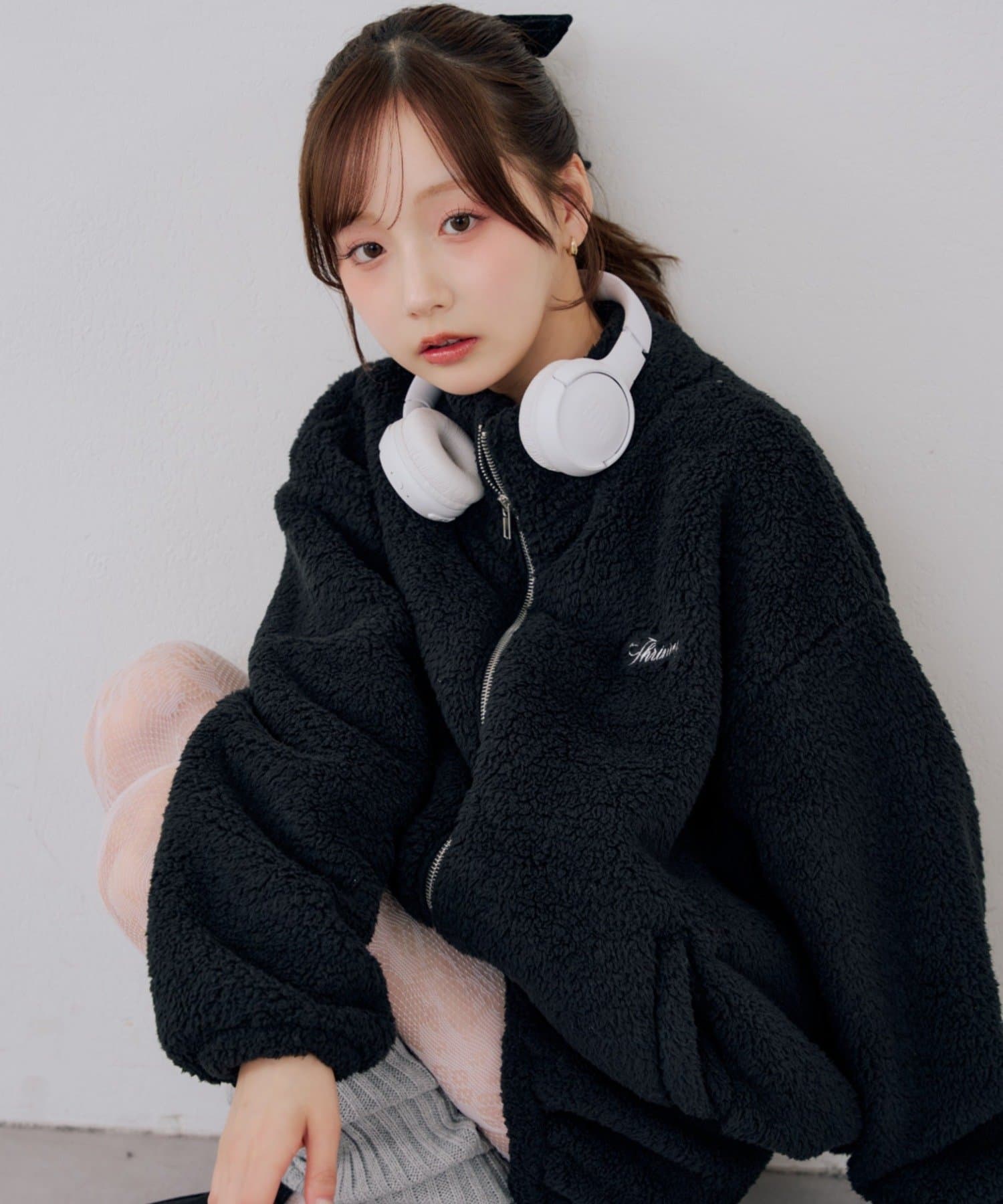 NICE CLAUP / OLIVE des OLIVE OUTLET(ナイスクラップ  / オリーブ デ オリーブ アウトレット) 【continuer】【セットアップ可能】フワフワボアブルゾン