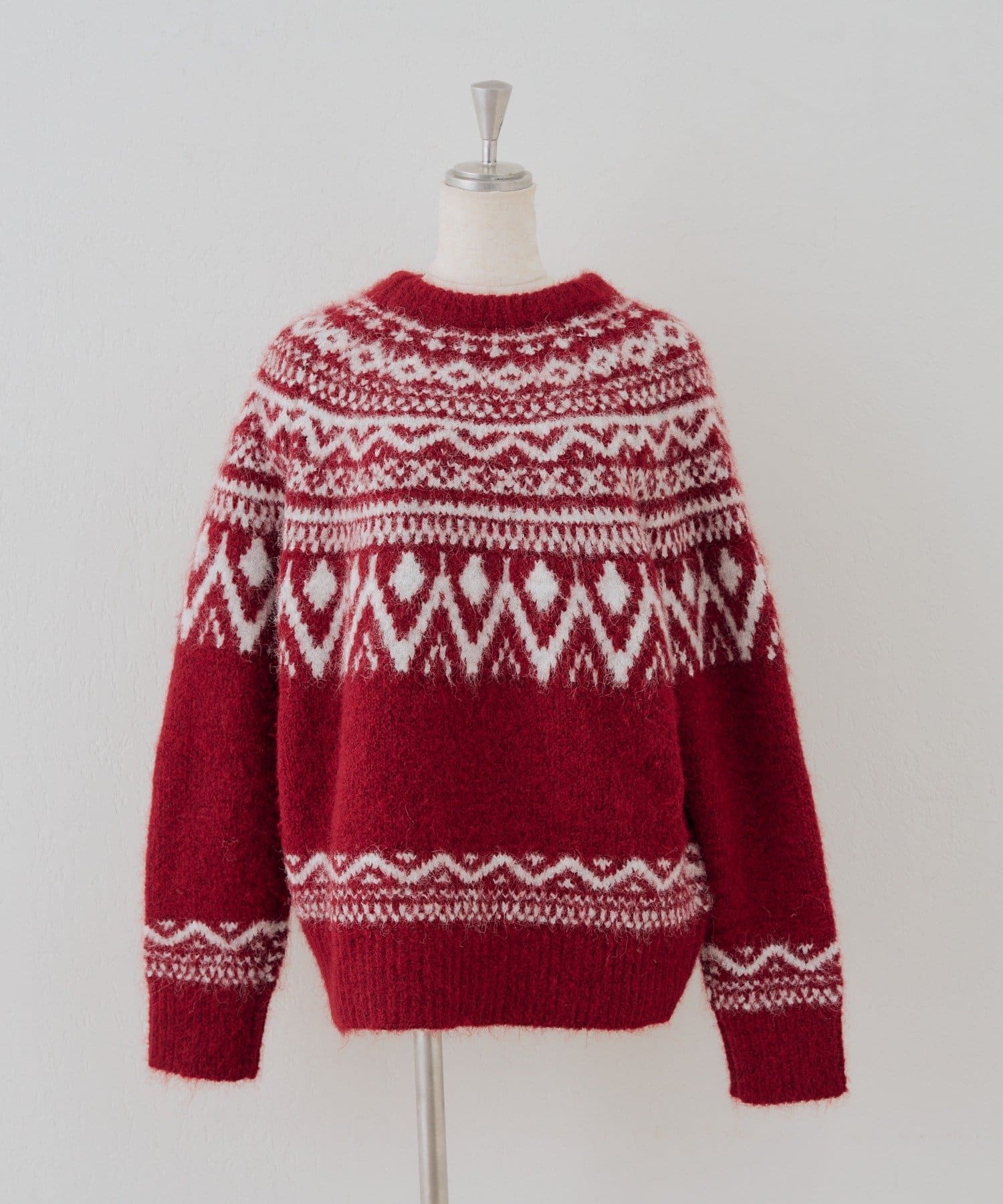 NICE CLAUP / OLIVE des OLIVE OUTLET(ナイスクラップ  / オリーブ デ オリーブ アウトレット) 【continuer】ノルディック柄ニット