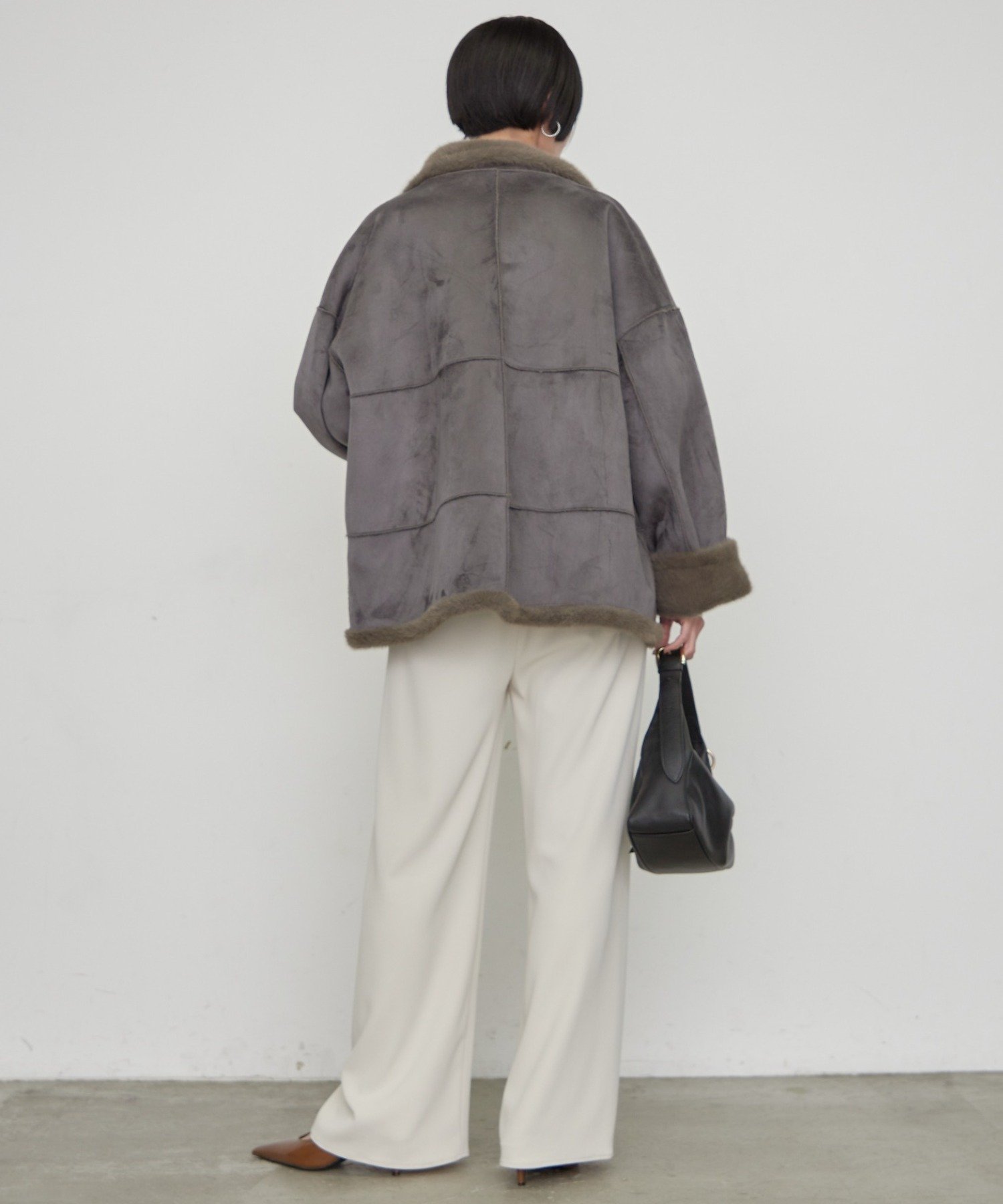 LOUNGEDRESS(ラウンジドレス) 《WEB限定/リバーシブル》リバームートンファーコート