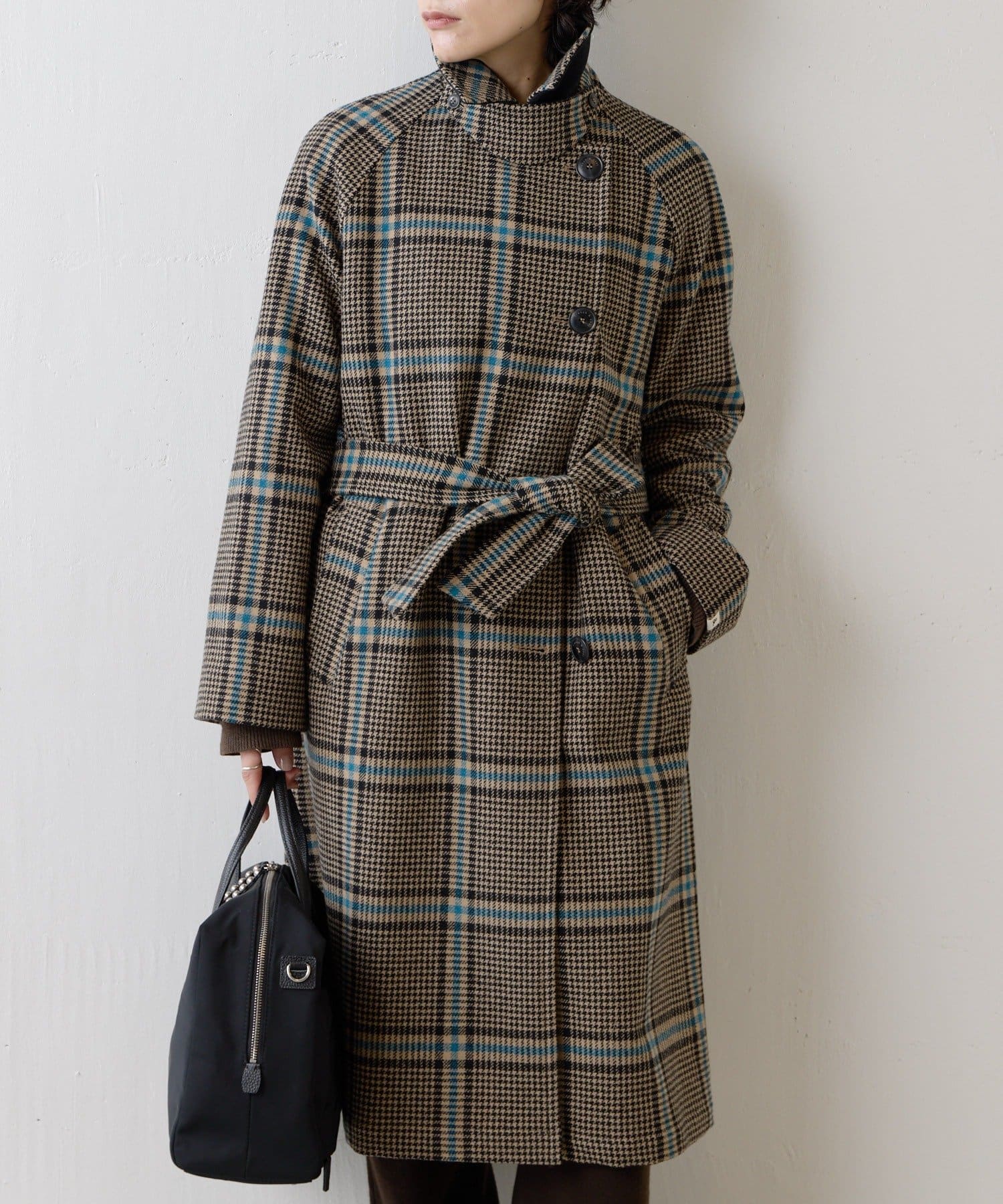 ear PAPILLONNER(イア パピヨネ) 【Trench＆Coat.(トレンチ・アンド・コート)】LONICERAチェック柄トレンチコート