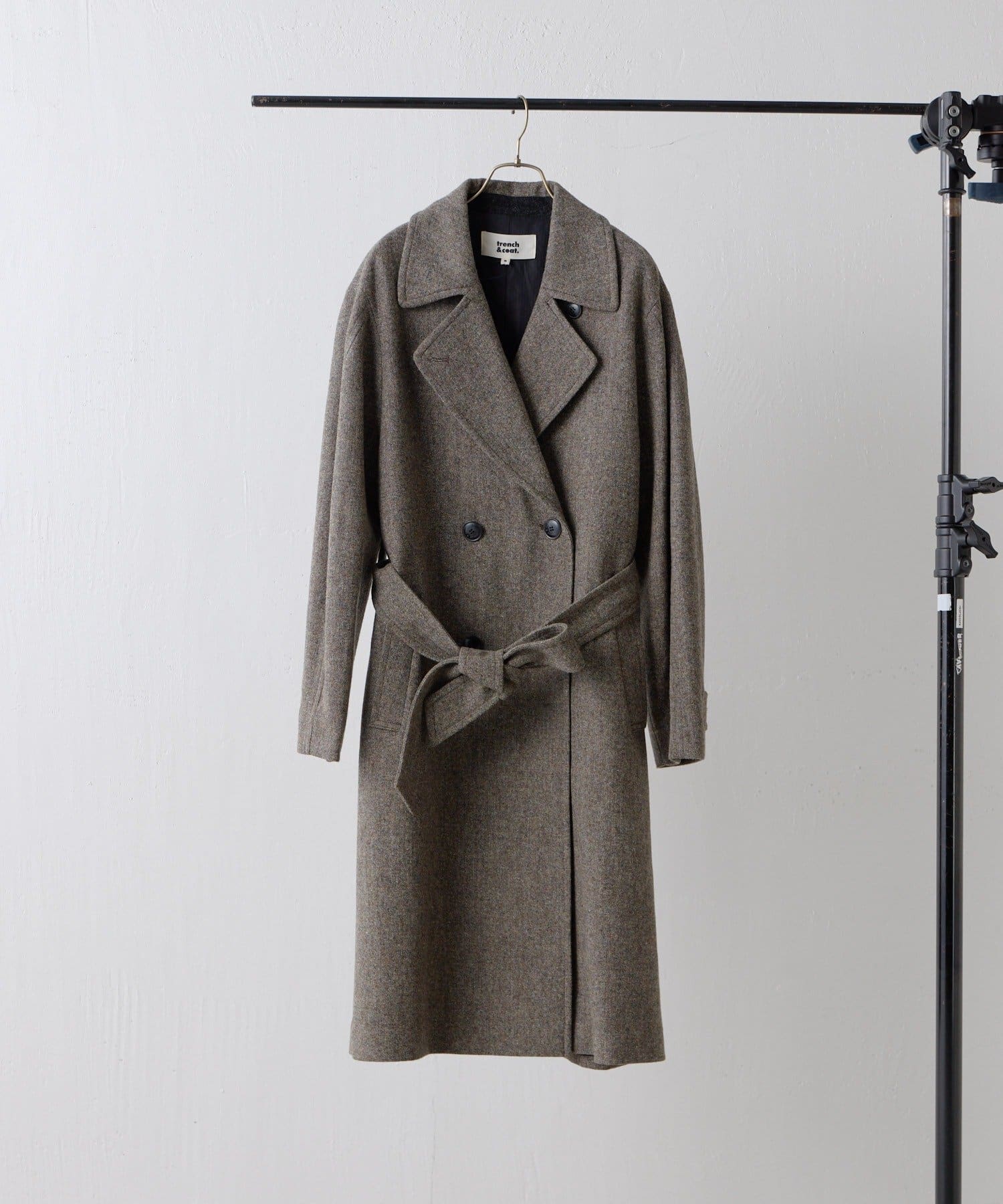 ear PAPILLONNER(イア パピヨネ) 【Trench＆Coat.(トレンチ・アンド・コート)】TROENE/ダブルブレストウールロングコート