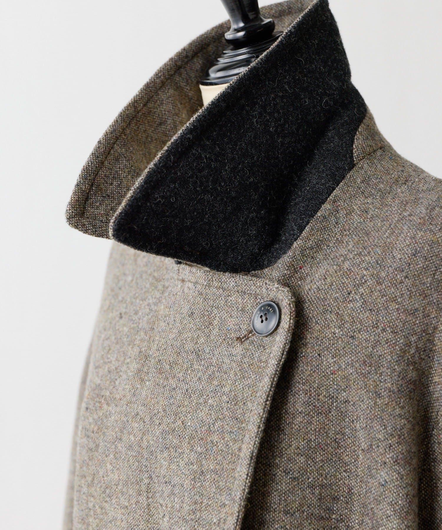 ear PAPILLONNER(イア パピヨネ) 【Trench＆Coat.(トレンチ・アンド・コート)】TROENE/ダブルブレストウールロングコート