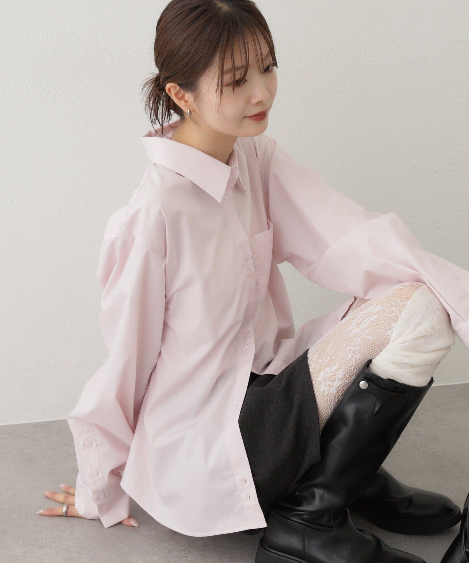 mystic(ミスティック) プレート付きポケットシャツ
