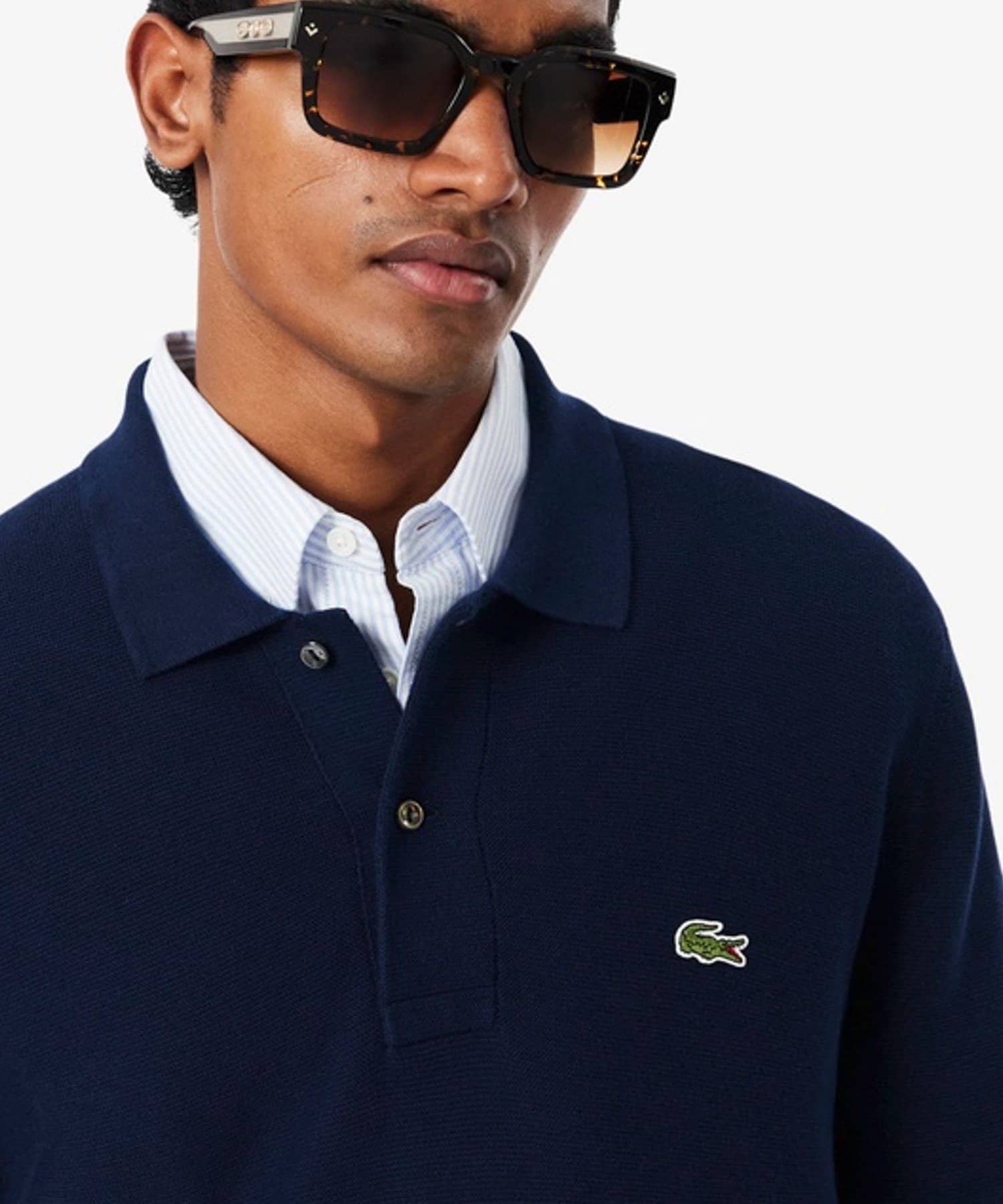 FREDY & GLOSTER(フレディ アンド グロスター) 【LACOSTE/ラコステ】ワンポイント ロングスリーブポロシャツ