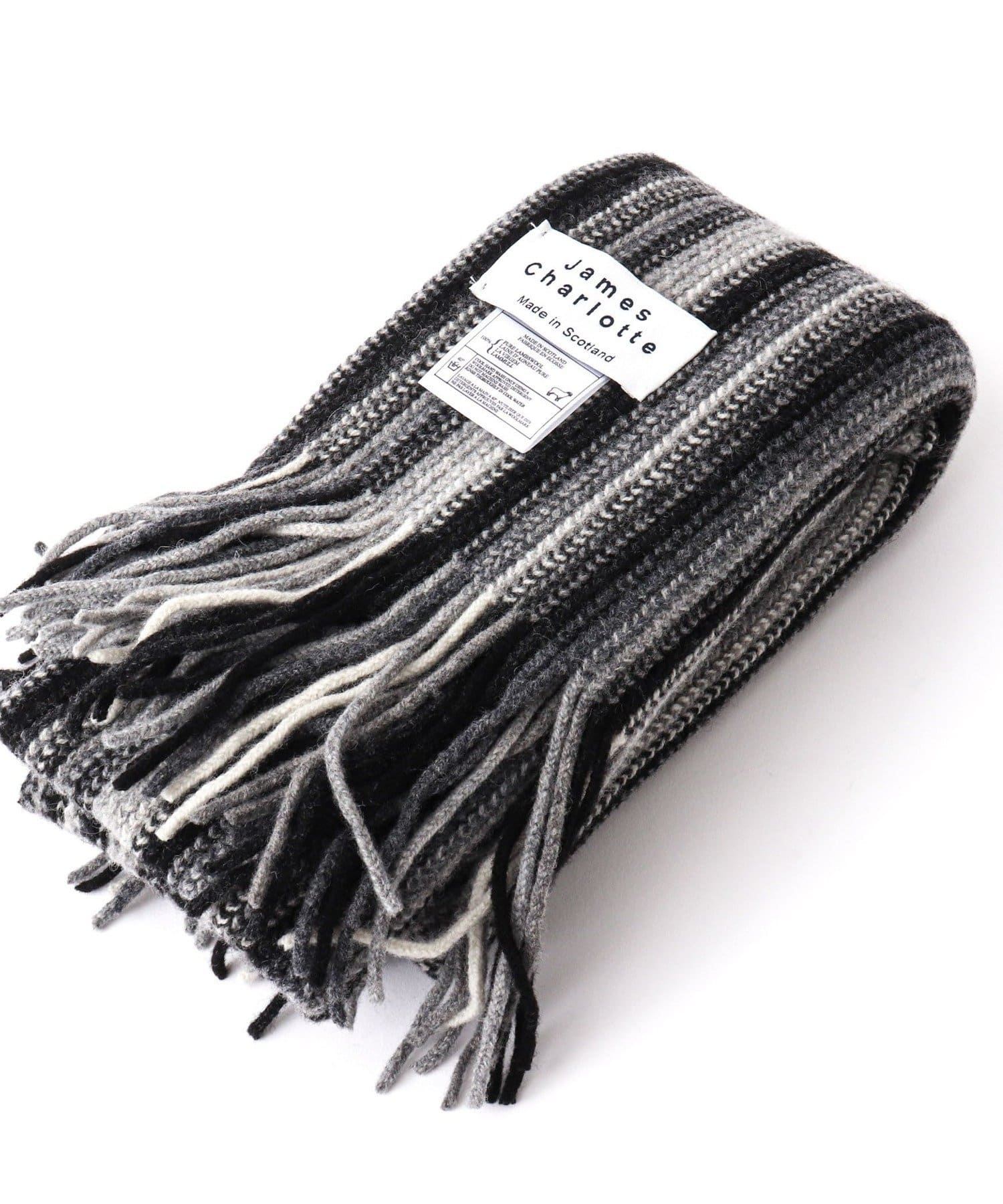NOLLEY'S(ノーリーズ) 【JAMES CHARLOTTE/ジェームス・シャルロット】501 Warp Knit Multi Stripe Scarf 25