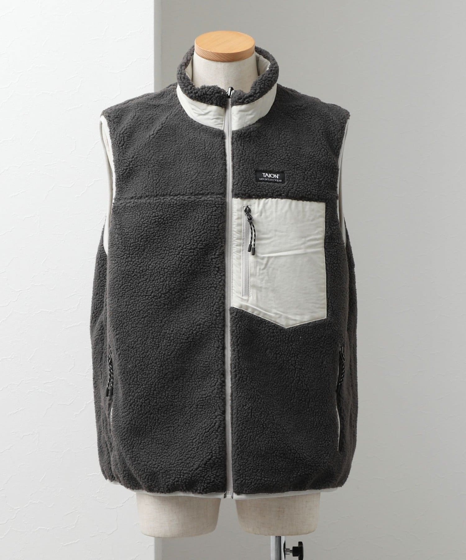 NOLLEY'S(ノーリーズ) 【TAION/タイオン】MOUNTAIN  R/S DOWN×BOA Hi-NECK VEST 26AW