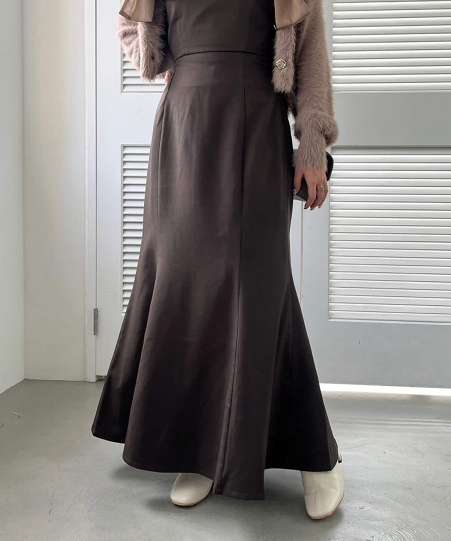 NICE CLAUP / OLIVE des OLIVE OUTLET(ナイスクラップ  / オリーブ デ オリーブ アウトレット) 【one after another】バックレースアップスカート/S・Mサイズ