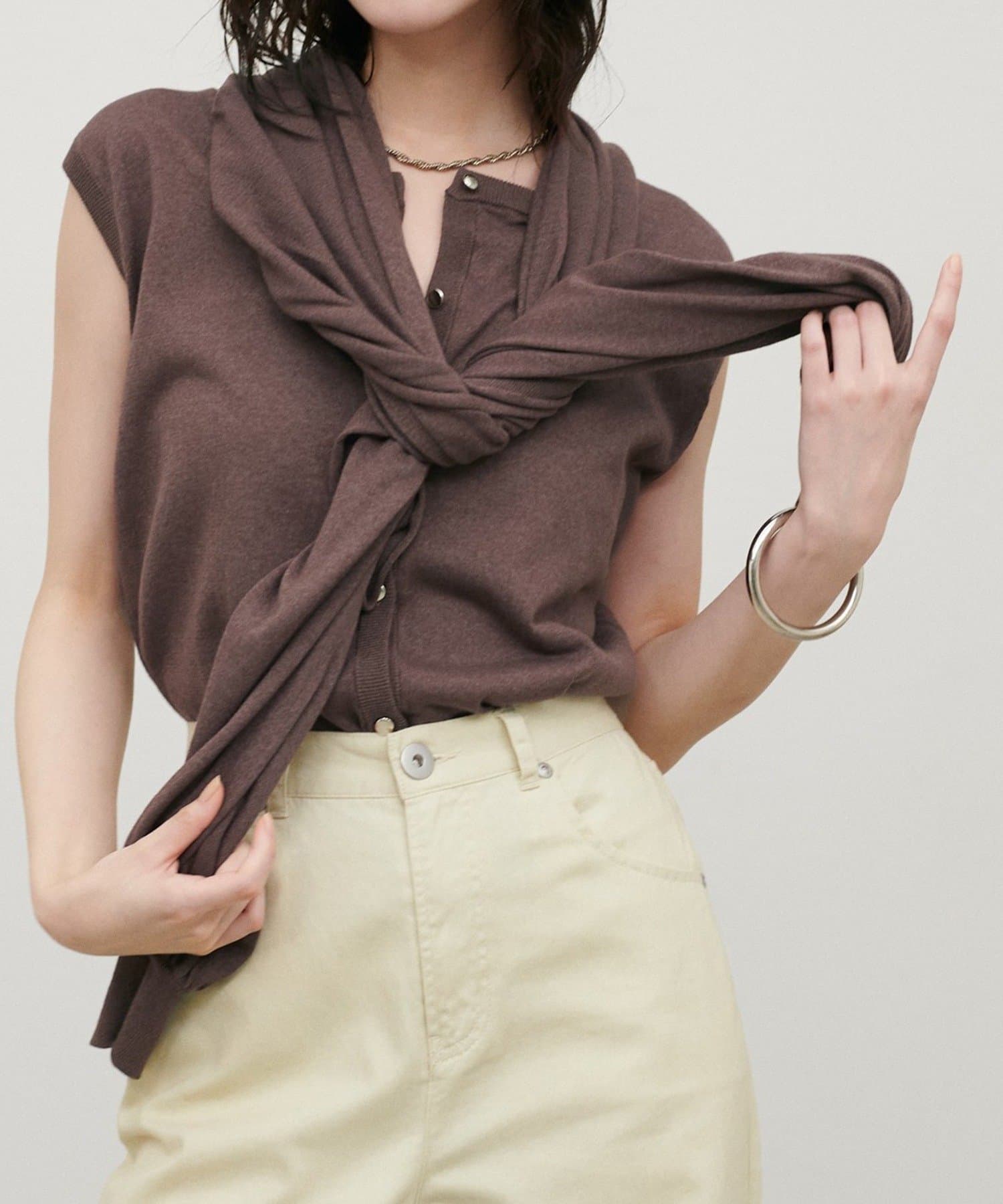 NICE CLAUP / OLIVE des OLIVE OUTLET(ナイスクラップ  / オリーブ デ オリーブ アウトレット) 【LARUTA】着回しいろいろニットカーディガン
