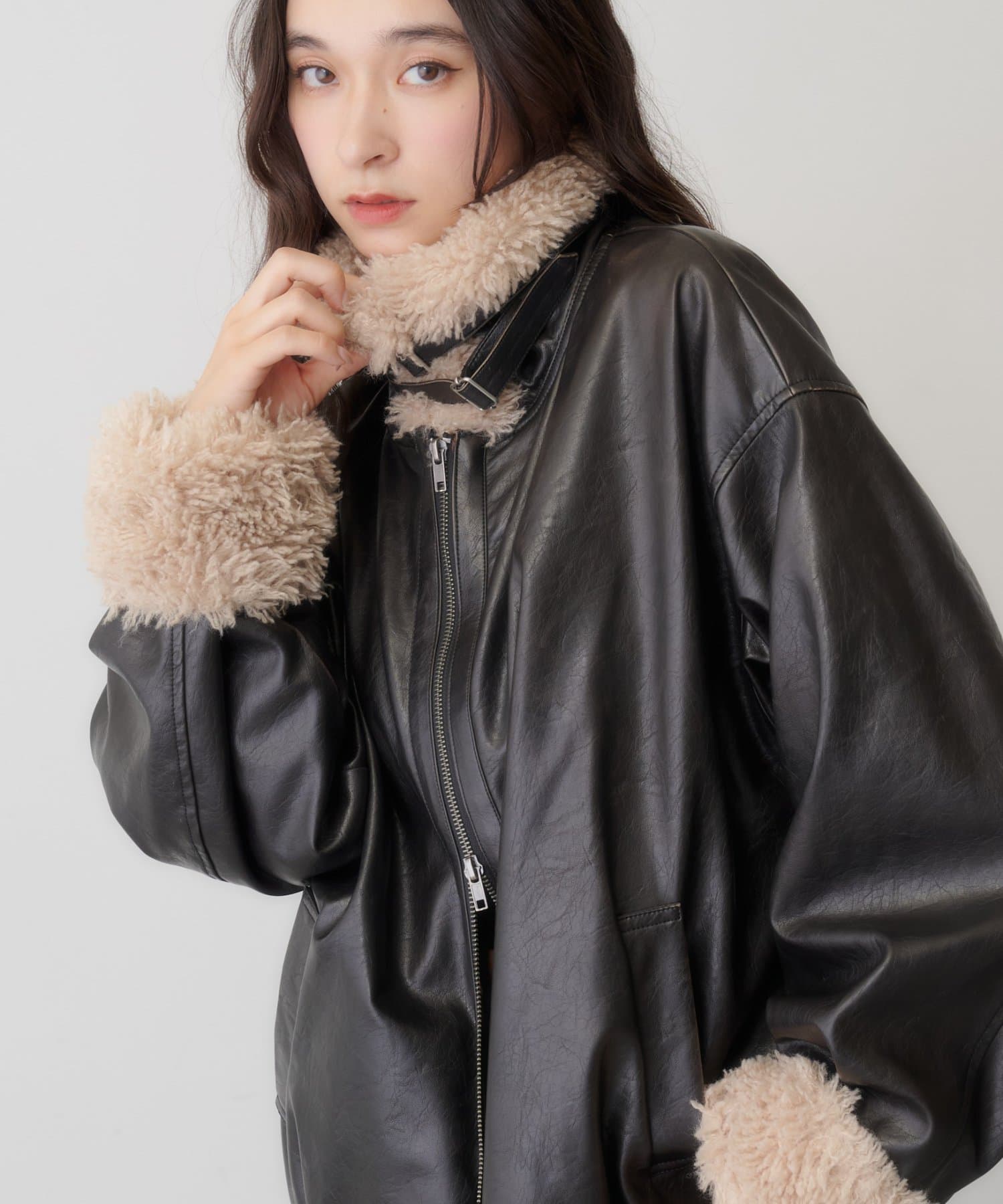 Kastane(カスタネ) 【10.24(土)~27(火)限定10%OFF】ボアフライトジャケット