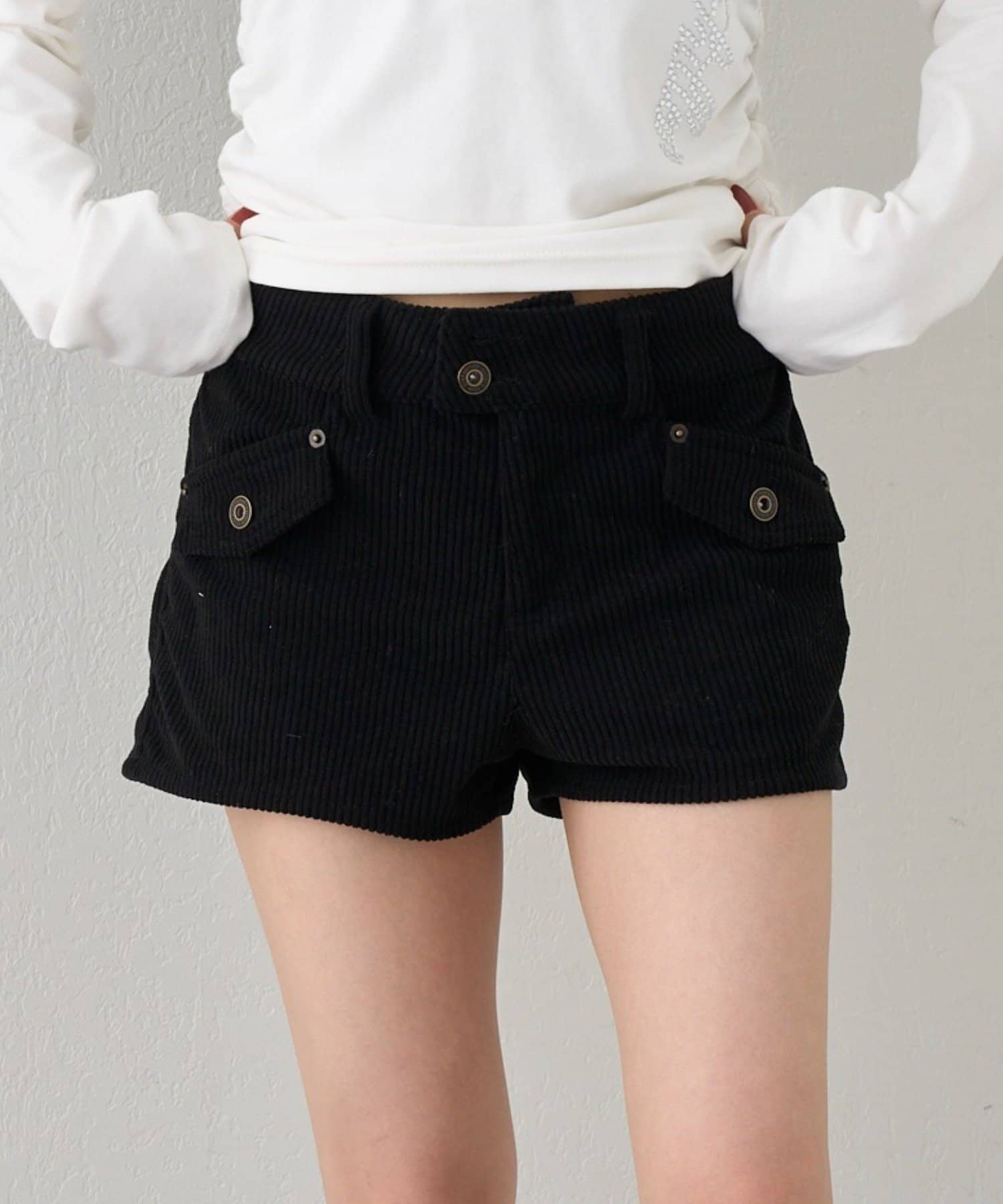 RAY CASSIN(レイカズン) 【S/Mサイズ展開】コーデュロイショートパンツ