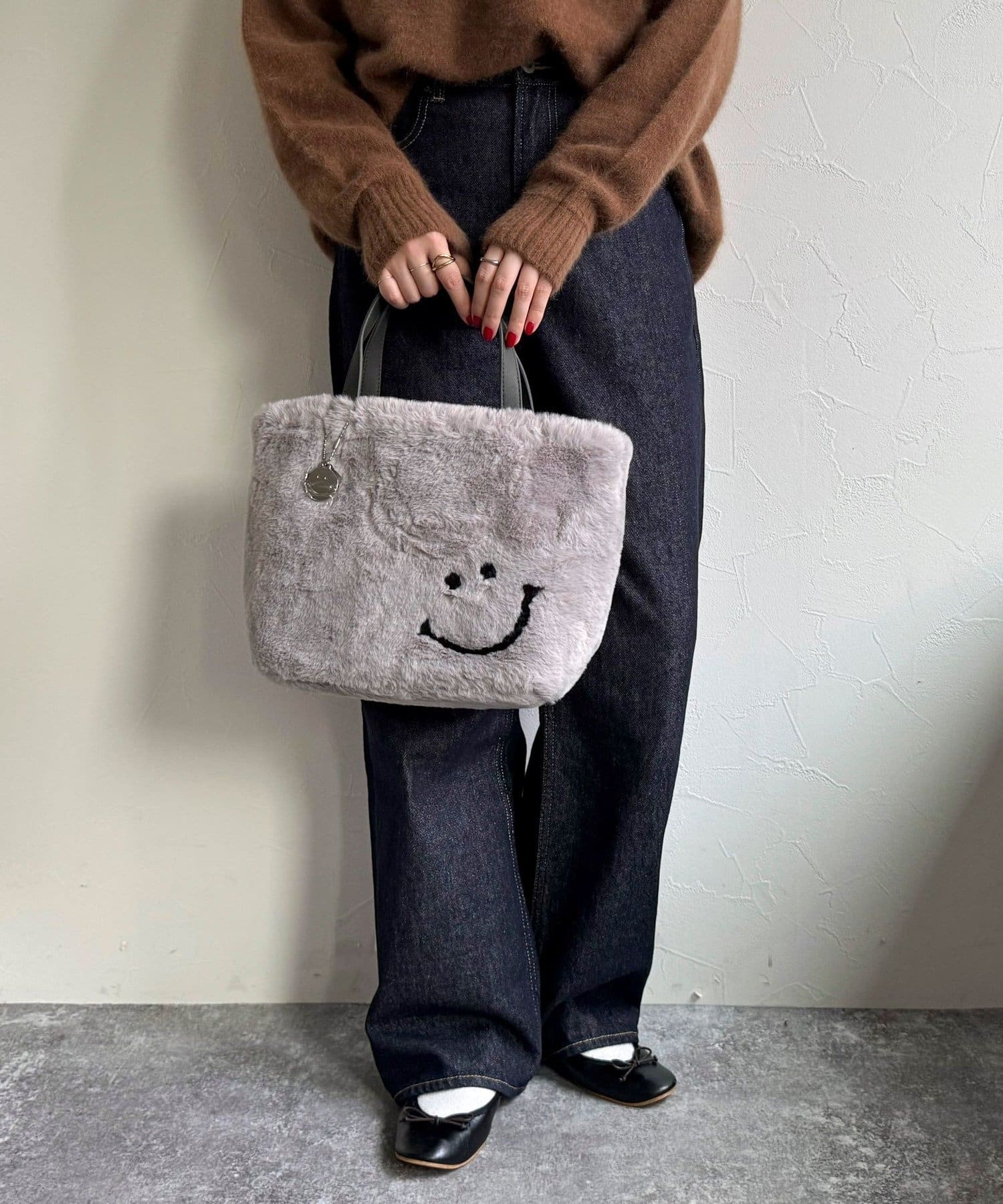 FREDY & GLOSTER(フレディ アンド グロスター) SMILEYエコファー2WAYトートバッグ