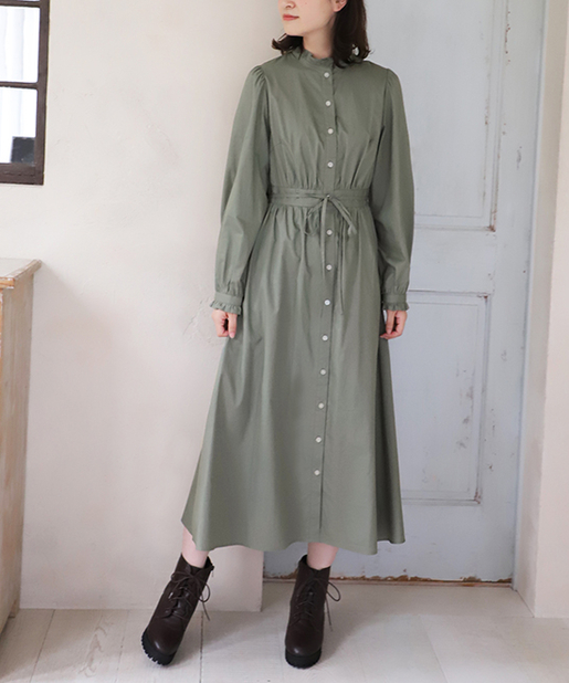 スタンドカラーロングワンピース One After Another Nice Claup ワンアフターアナザー ナイスクラップ レディース Pal Closet パルクローゼット パルグループ公式ファッション通販サイト