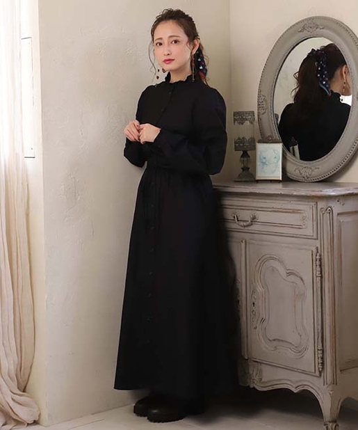 スタンドカラーロングワンピース One After Another Nice Claup ワンアフターアナザー ナイスクラップ レディース Pal Closet パルクローゼット パルグループ公式ファッション通販サイト