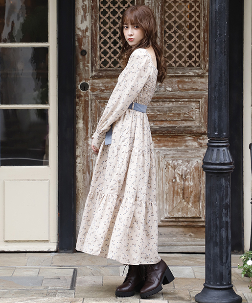 シャーリングロングワンピース One After Another Nice Claup ワンアフターアナザー ナイスクラップ レディース Pal Closet パルクローゼット パルグループ公式ファッション通販サイト