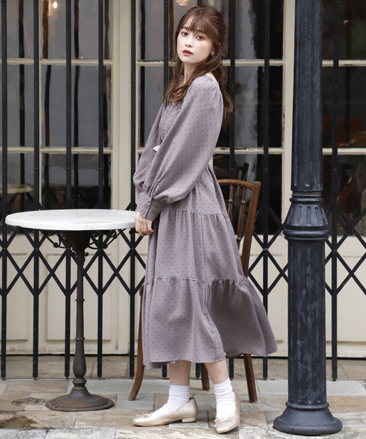 シャーリングロングワンピース One After Another Nice Claup ワンアフターアナザー ナイスクラップ レディース Pal Closet パルクローゼット パルグループ公式ファッション通販サイト