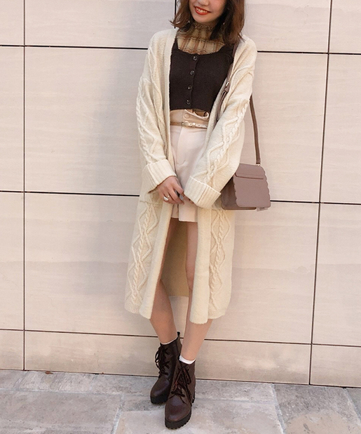 ケーブルロングカーディガン One After Another Nice Claup ワンアフターアナザー ナイスクラップ レディース Pal Closet パルクローゼット パルグループ公式ファッション通販サイト