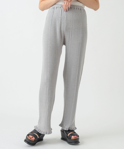 Mystic エフォートレスパンツーケーブルリブニット Outlet アウトレット レディース Pal Closet パルクローゼット パルグループ公式ファッション通販サイト