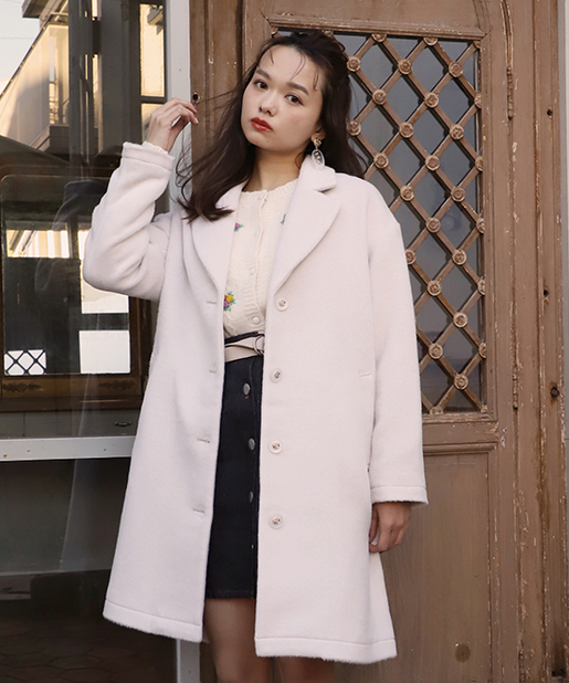 レディシャギーチェスターコート One After Another Nice Claup ワンアフターアナザー ナイスクラップ レディース Pal Closet パルクローゼット パルグループ公式ファッション通販サイト