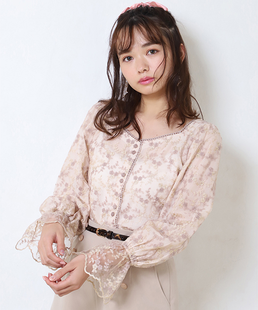 繊細刺繍レーストップス One After Another Nice Claup ワンアフターアナザー ナイスクラップ レディース Pal Closet パルクローゼット パルグループ公式ファッション通販サイト