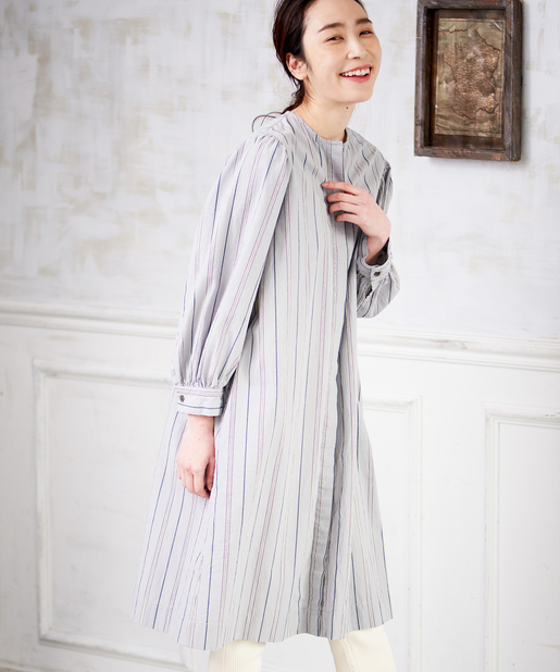 ストライプ前開きワンピース Pual Ce Cin ピュアルセシン レディース Pal Closet パルクローゼット パルグループ公式ファッション通販サイト