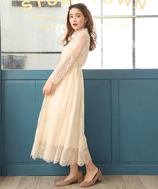 Web Store限定 セミオケージョンレースワンピース One After Another Nice Claup ワンアフターアナザー ナイスクラップ レディース Pal Closet パルクローゼット パルグループ公式ファッション通販サイト