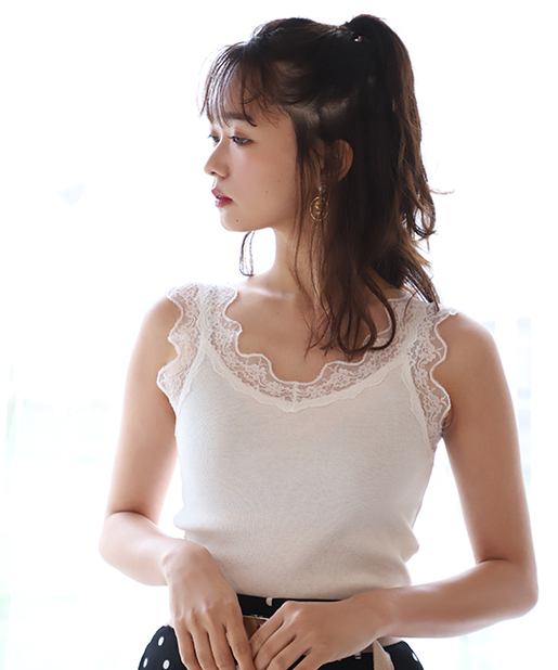 テレコレースインナータンクトップ One After Another Nice Claup ワンアフターアナザー ナイスクラップ レディース Pal Closet パルクローゼット パルグループ公式ファッション通販サイト