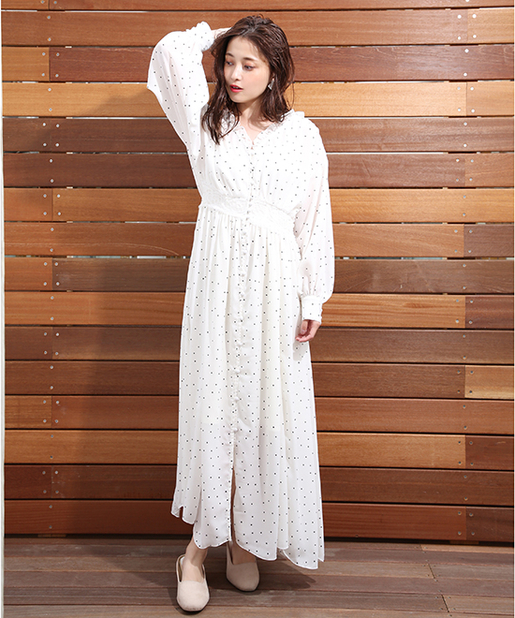 Web Store限定 おフェロなロングガウンワンピース One After Another Nice Claup ワンアフターアナザー ナイスクラップ レディース Pal Closet パルクローゼット パルグループ公式ファッション通販サイト