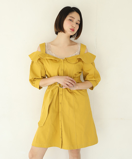 前ボタンレトロワンピース One After Another Nice Claup ワンアフターアナザー ナイスクラップ レディース Pal Closet パルクローゼット パルグループ公式ファッション通販サイト