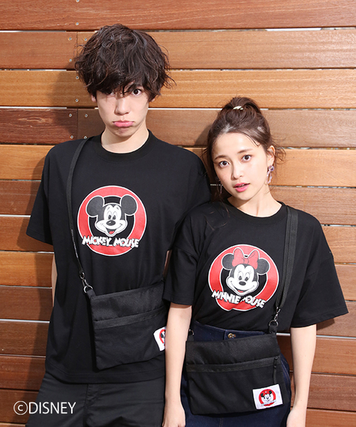 one after another NICE CLAUP(ワンアフターアナザー ナイスクラップ) ミッキーマウス・ミニ―マウス/プリントTシャツ