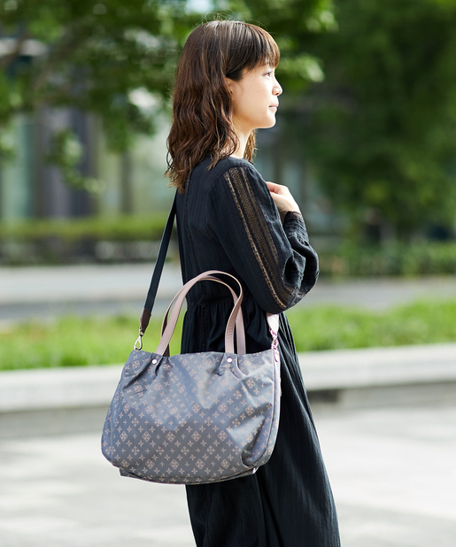 梅田阪神店】新作☆シンプルでも万能！2wayトートバッグ - russet