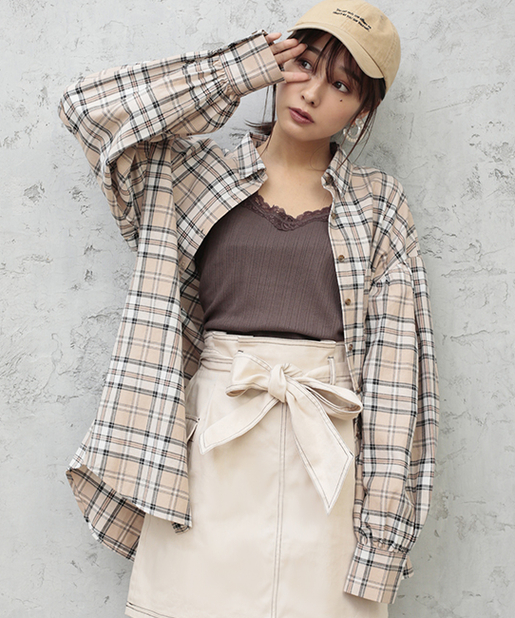 ビッグチェックシャツ One After Another Nice Claup ワンアフターアナザー ナイスクラップ レディース Pal Closet パルクローゼット パルグループ公式ファッション通販サイト